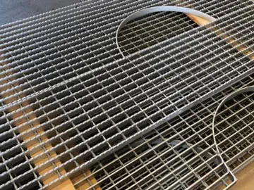 RADIAL CUT BAR GRATING 1