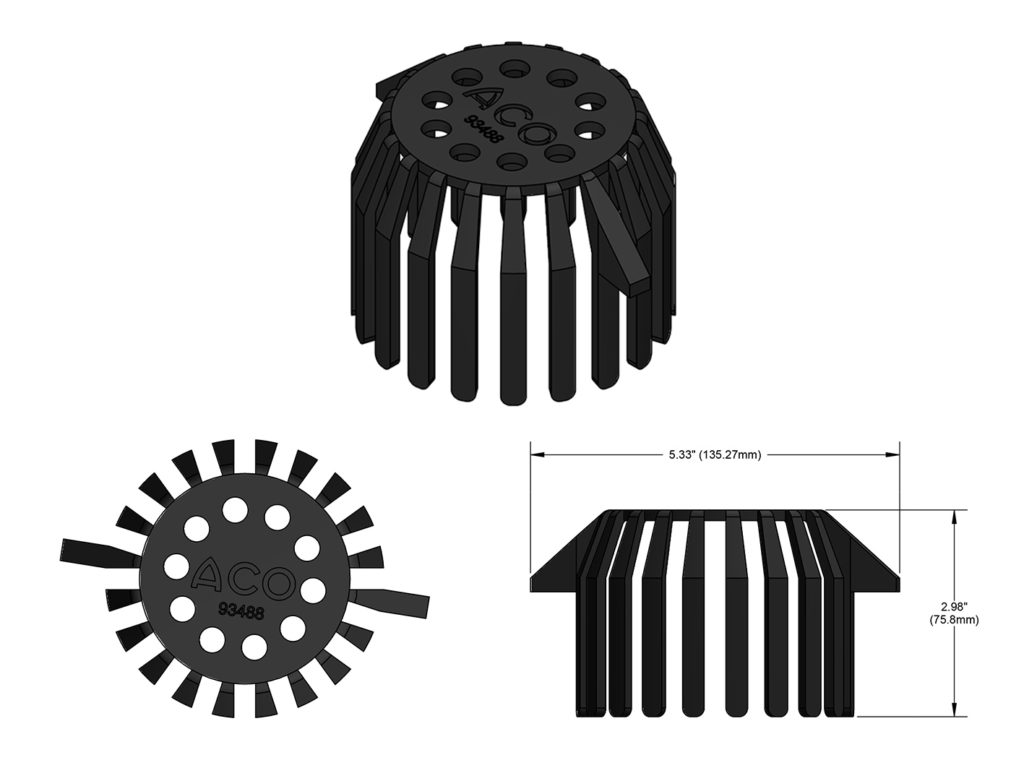 VERTICAL OUTLET STRAINER