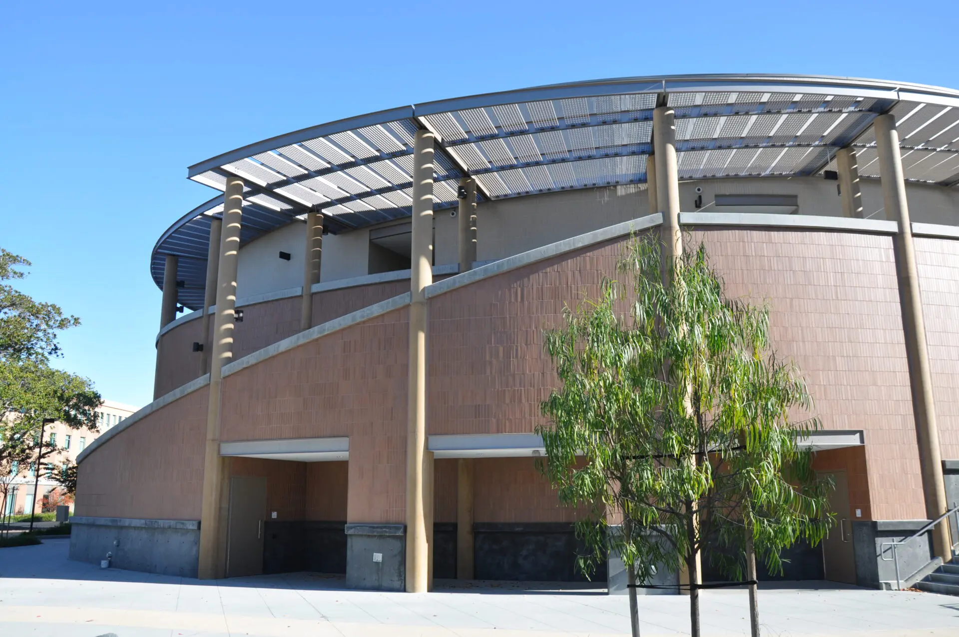 Custom sunshade at academic institution